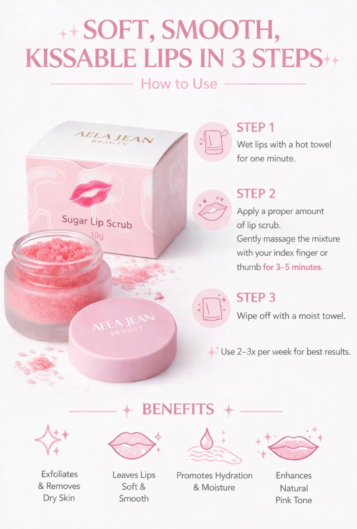 AELA JEAN Sugar Lip Scrub π