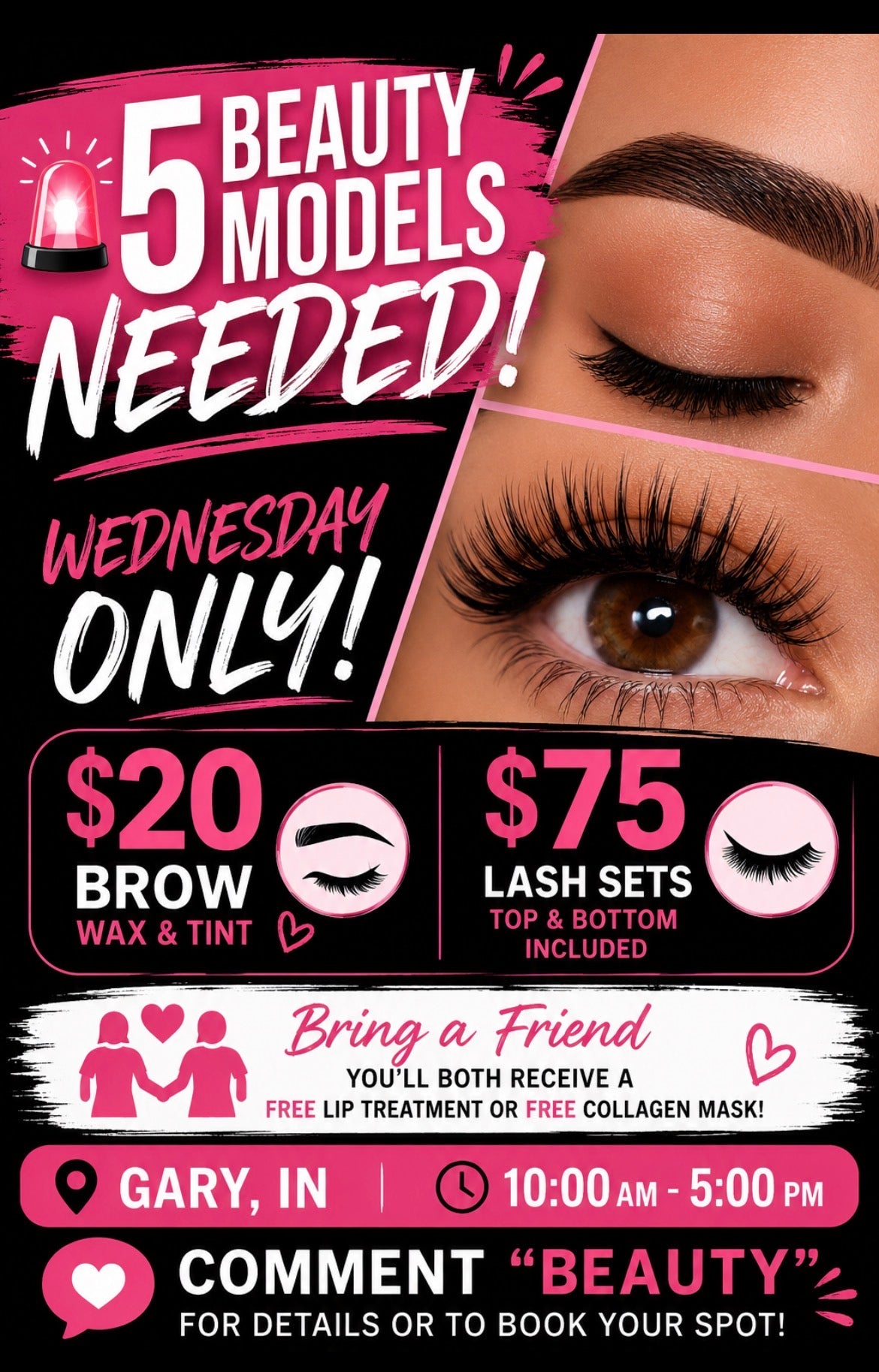 Model Day Individual Lash Set