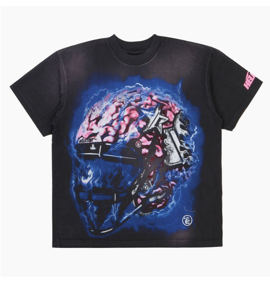 Hellstar Powered By The Star Tee Vintage Black