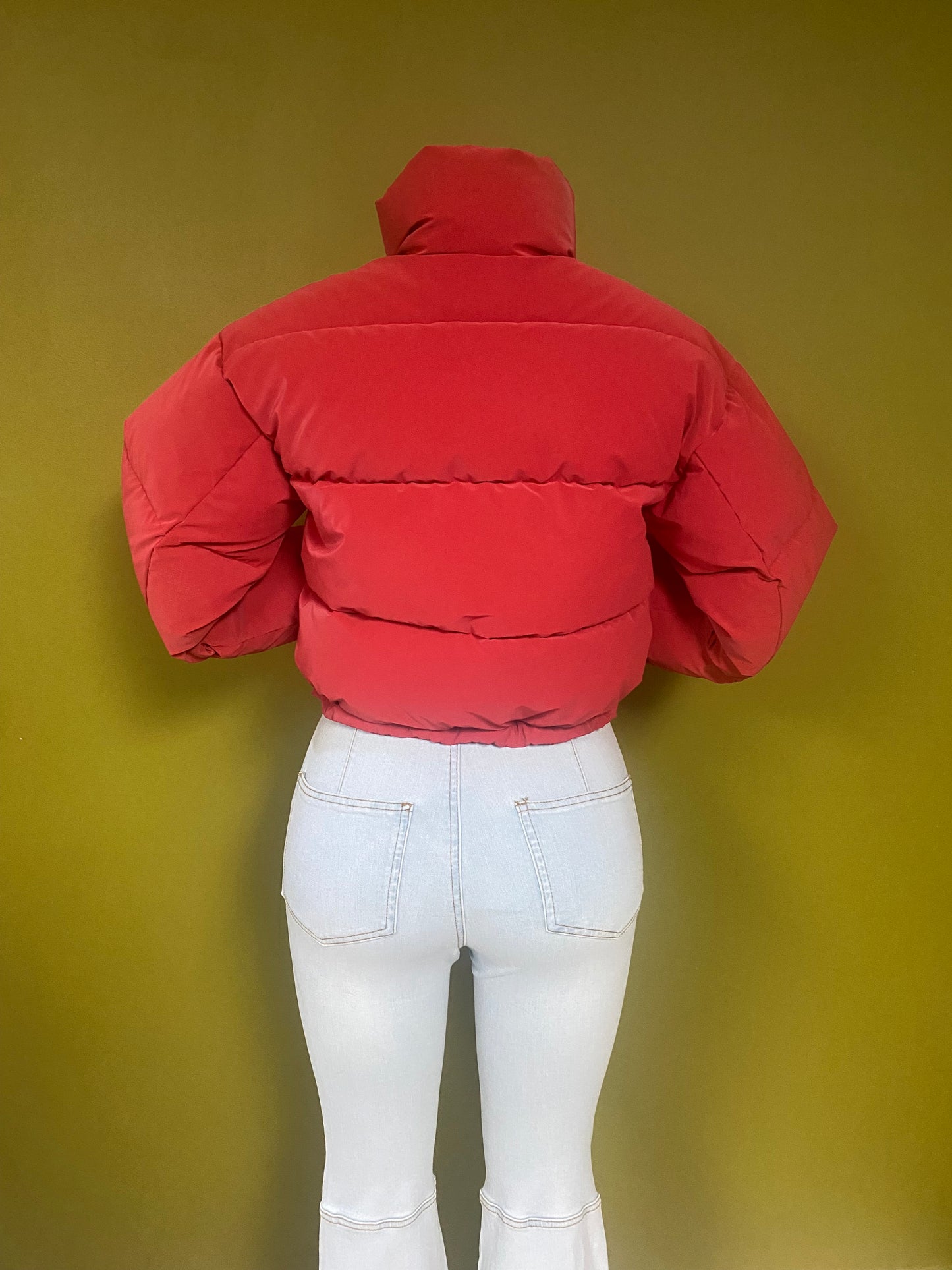 Pink Puff Luxe Cropped Jacket
